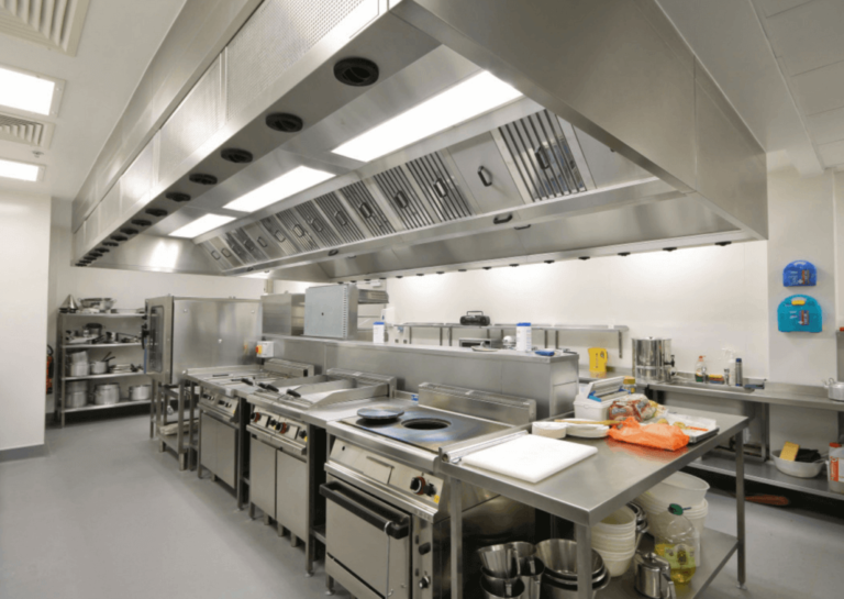 Commercial kitchen interior
