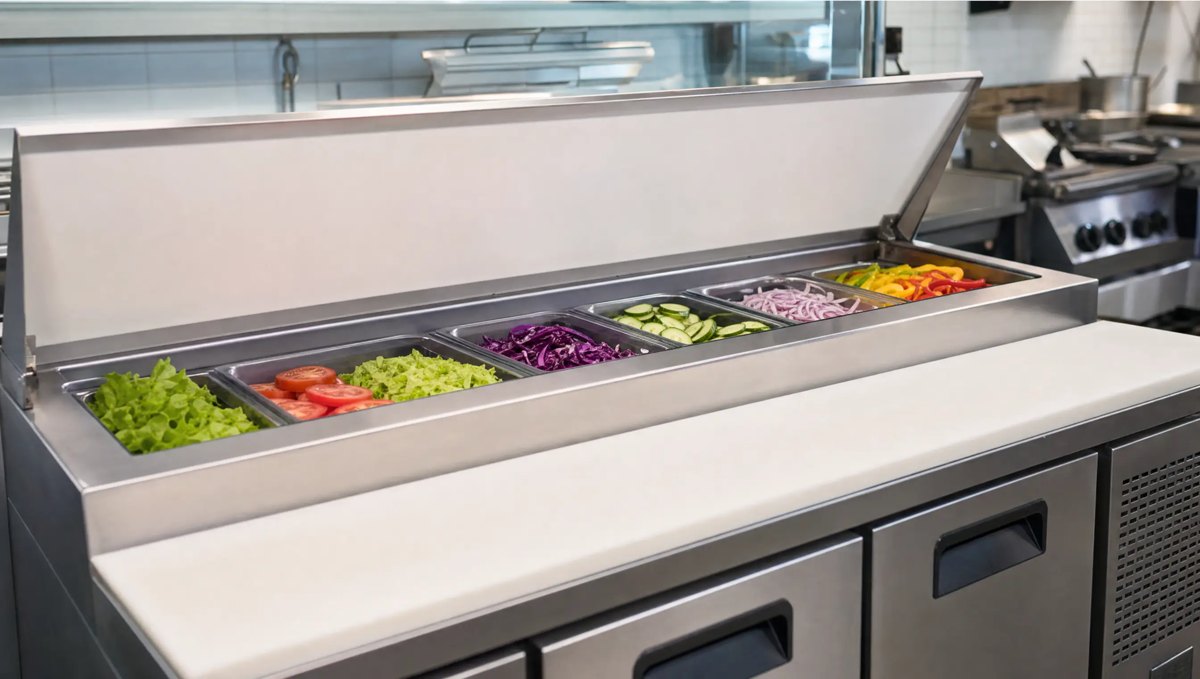 Refrigerated prep table